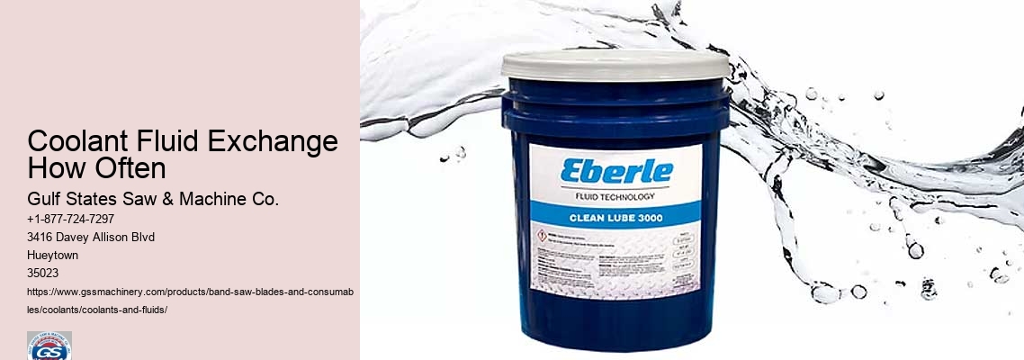 Coolant Fluid Exchange How Often Gulf States Saw & Machine Co. Coolant Fluid Exchange How Often